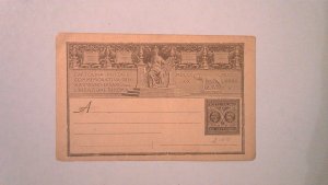 ITALY EARLY ILLUSTRATED POSTAL CARD MINT ENTIRE