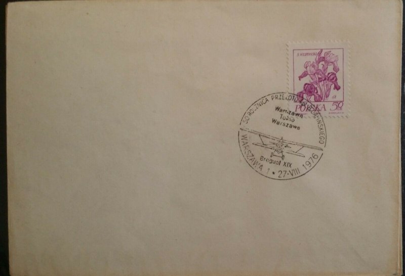 Poland 1976 50c Flower Drawing 8 Covers with Various Comm Special Handstamp PM