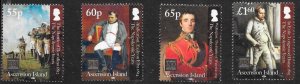 ASCENSION SG1221/4 2015 THE NAPOLEONIC YEARS SET MNH