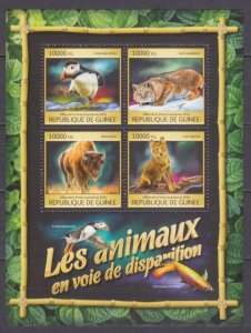 2016 Guinea 11856-11859KL Endangered Animals 16,00 €