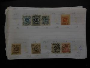 SWEDEN : Very useful Mint & Used group on Old Time approval pgs. Scott Cat