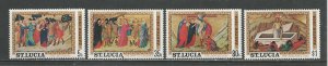 St. Lucia MNH 351-4 Easter 1974
