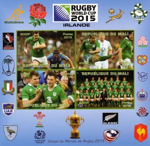 Mali Rugby World Cup 2015 Ireland   Deluxe  S/S  MNH VF  