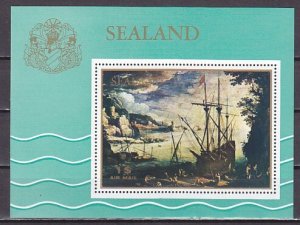 Sealand Local, Tall Ships s/sheet #2.