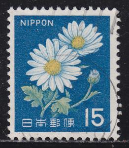 Japan 914 Used 1967 Chrysanthemums