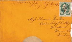 United States Kentucky Genevia 1874 ms  1872-1881  3c Washington Banknote  St...