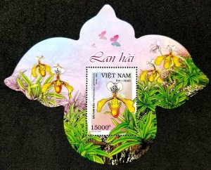 *FREE SHIP Vietnam Orchids 2023 Flower Flora Plant (ms) MNH *odd shape *unusual