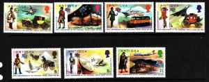 Antigua-SC#334-40-unused NH set QEII UPU Centenary 1974-