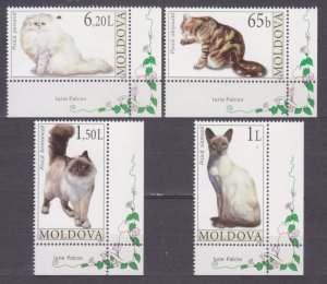 2007 Moldova 586-589+Tab Cats 7,00 €