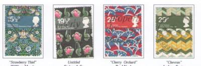 Great Britain Sc 996-9 1982 Textiles stamps used