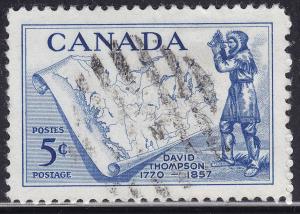 Canada 370 Thompson & Map 5¢ 1957