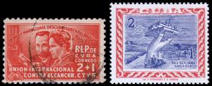 Cuba Scott B1, B3 (1938, 59) U/M VF B