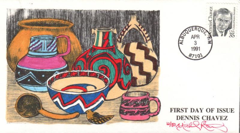 #2186 Dennis Chavez Rawlins FDC