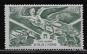 French Polynesia C10 1946 WWII Victory single MNH