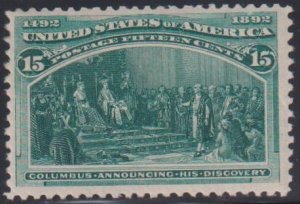 US Early Commemoratives #238 MintLH F - VF