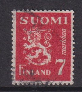 Finland    #260  used  1947  Lion 7 m carmine