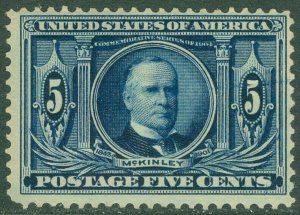 EDW1949SELL : USA 1904 Scott #326 Fine, Mint Never Hinged. Reperfed. Cat $180.00