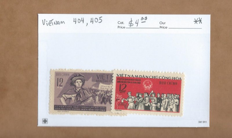 Vietnam - Scott  404, 405  MNH