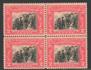 OAS-CNY 13332 SCOTT 651  – 1929 2c George Rogers Clark BLOCK MNH