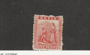 Nevis, Postage Stamp, #14 Mint Hinged, 1876