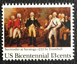 US #1728 MNH Single Surrender at Saratoga SCV $.25 L10