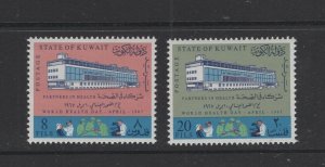 Kuwait #360-61  (1967 World Health Day set) VFMNH CV $4.00