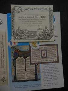 FRANCE : 1989. Beautiful Official Joint Issue Folder with France S/S & U.N. S/S.