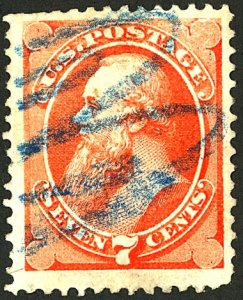 U.S. #160 USED BLUE CANCEL