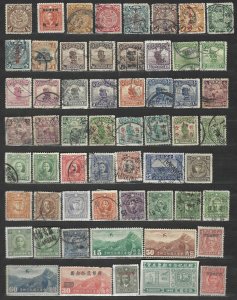 CHINA 1880-1980 LARGE COLLECTION OF 575+ STAMPS MINT & USED ALL ARE SCANNED