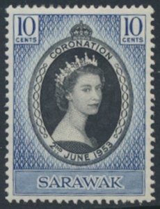 Sarawak  SG 187  SC# 196 MLH  Coronation see details & scans