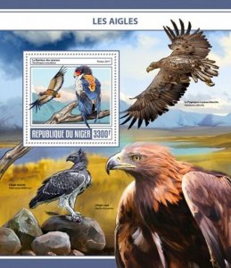 Niger - 2017 Eagles on Stamps - Stamp Souvenir Sheet - NIG17312b