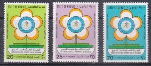 KUWAIT - 1986 WORLD HEALTH DAY  SCOTT#1010-1012  3V - MINT NH