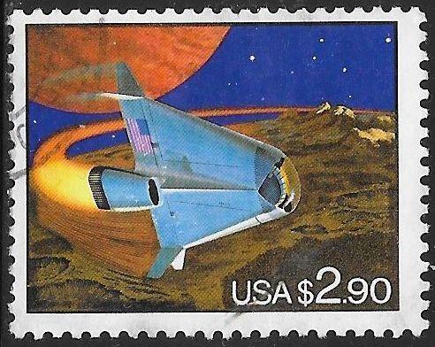 US 2543 Used - Futuristic Space Shuttle - Priority $2.90