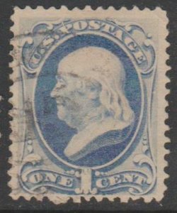 U.S. Scott #156 Franklin Stamp - Used Single