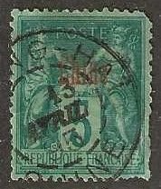 French offices in China # 1, used,  several small flaws. 1894. (f26)