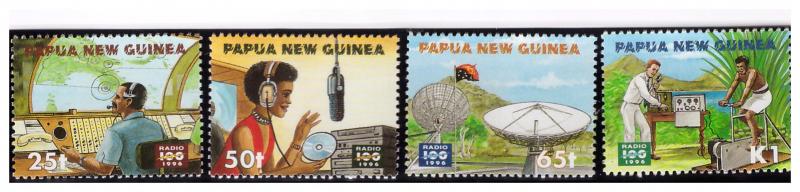 PAPUA NEW GUINEA 1996 Centenary of Radio Scott 902-905 complete set MNH