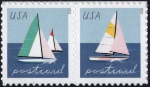 NEW ISSUE (Forever Postcard Rate) Sailboats Pair (2023) SA