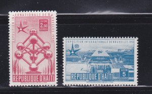 Haiti C113-C114 Set MNH Brussels Worlds Fair