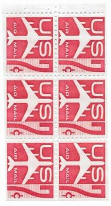 US   C-60a    1960   booklet pane  6  FVF  NH