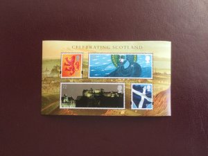 MS S153 GB regional UMM minisheet. 2006. Celebrating Scotland.