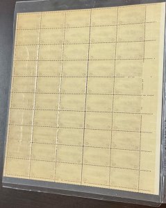 801 Puerto Rico Territory MNH 3 c Sheet of 50 1937