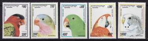 Cambodia #1437-41 F-VF Mint NH ** Parrots