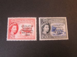 Somaliland 1960 Sc 142-3 set MH