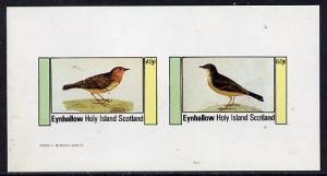 Eynhallow 1982 Thrushes imperf  set of 2 values (40p &...