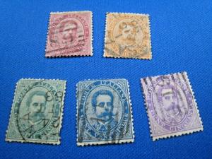 ITALY -  SCOTT #45-48, 50  -  USED   (wwi21)