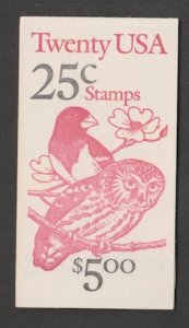 U.S. Scott Scott #2285b BK160 Owl & Bird Stamp - Mint NH Booklet