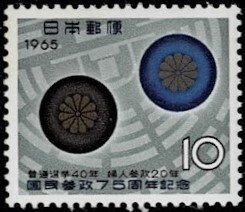 1965 Japan Scott Catalog Number 851 MNH