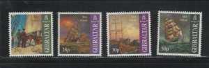 Gibraltar #722-25 (1999 Mary Celeste Sailing Ship set) VFMNH CV $4.20