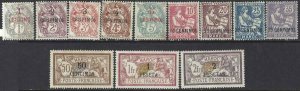 French Morocco 1902-1910 SC 11-22 Mint Set