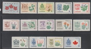 Canada, 5c Arms (SC# 417-429A) MNH SET